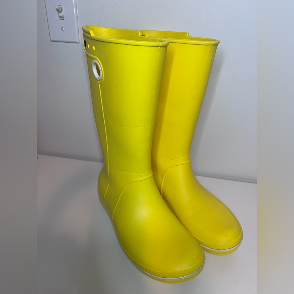 Crocs Crocband Jaunt rain boots in yellow